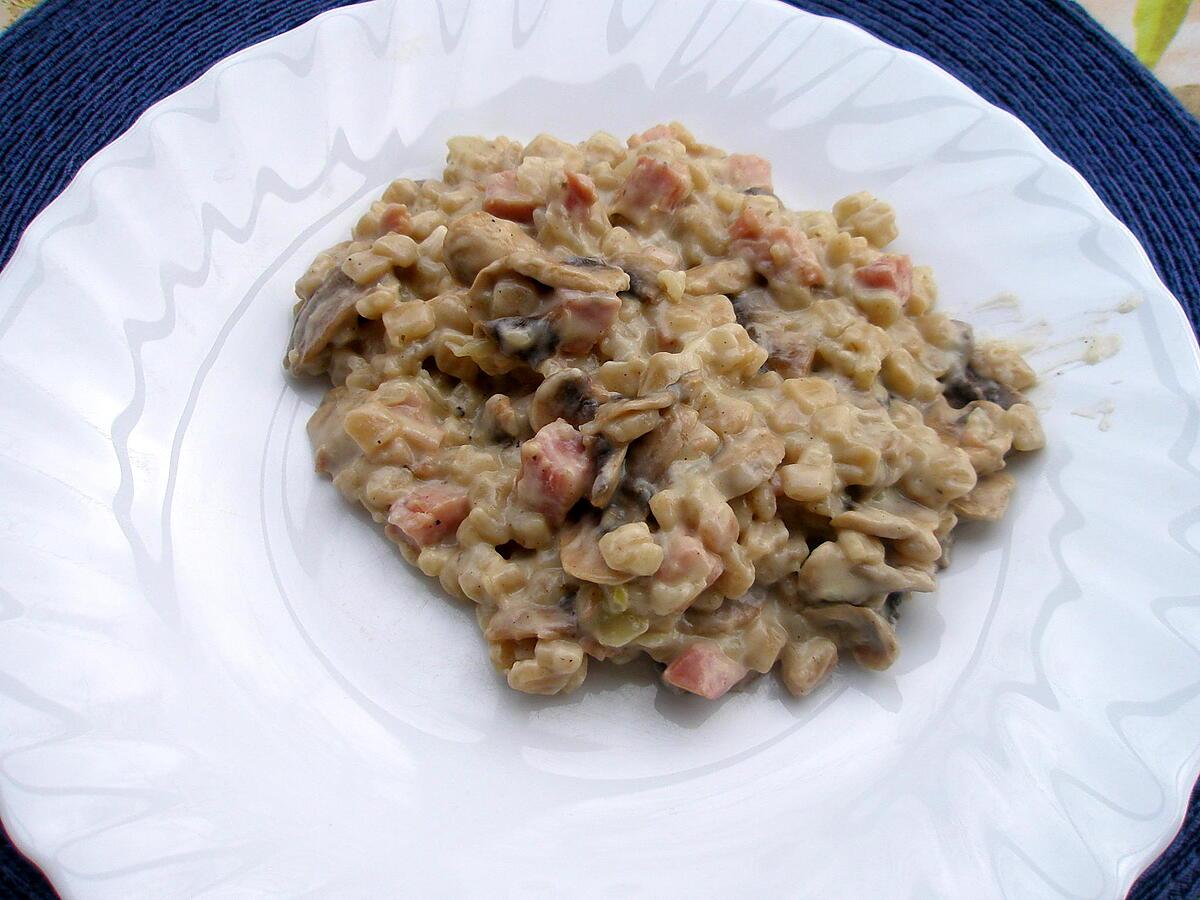 recette Crozets façon risotto