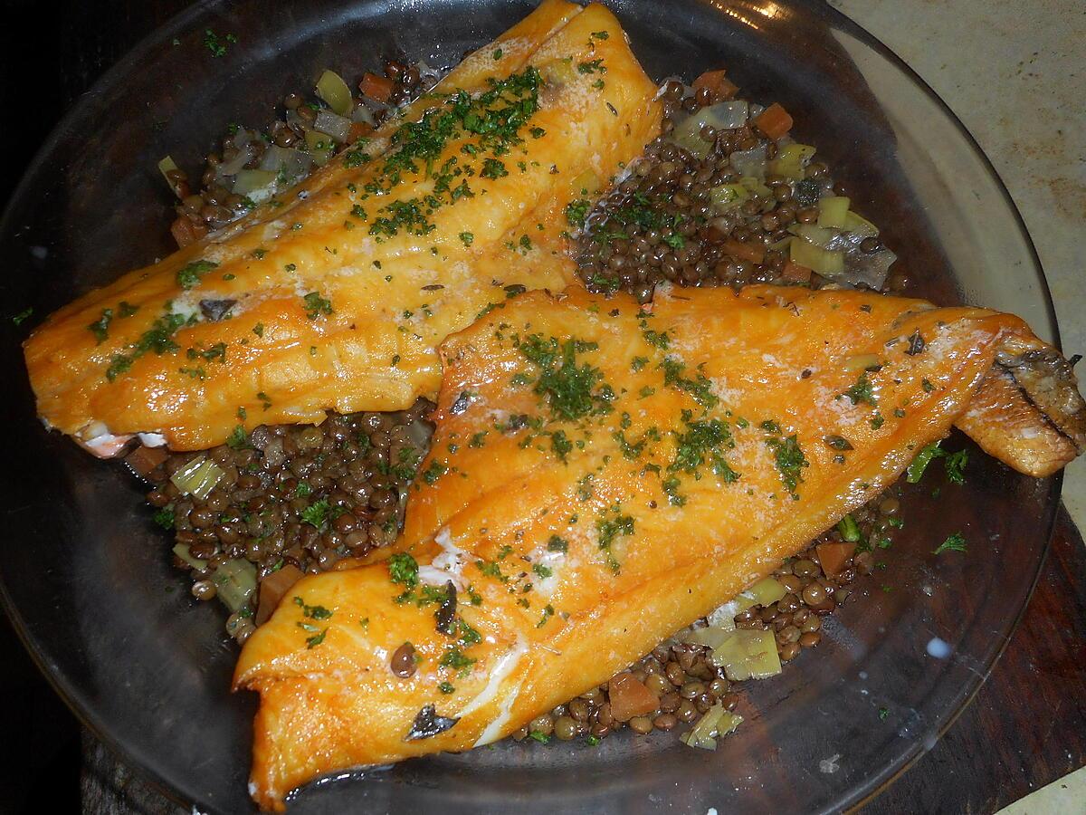 recette Filet de haddock aux lentilles vertes du puy