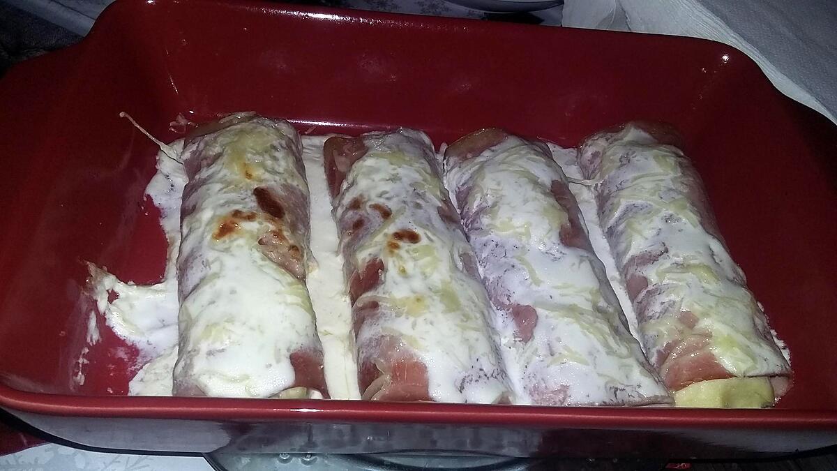 recette Roulés de purée au jambon gratiné d'Italmo