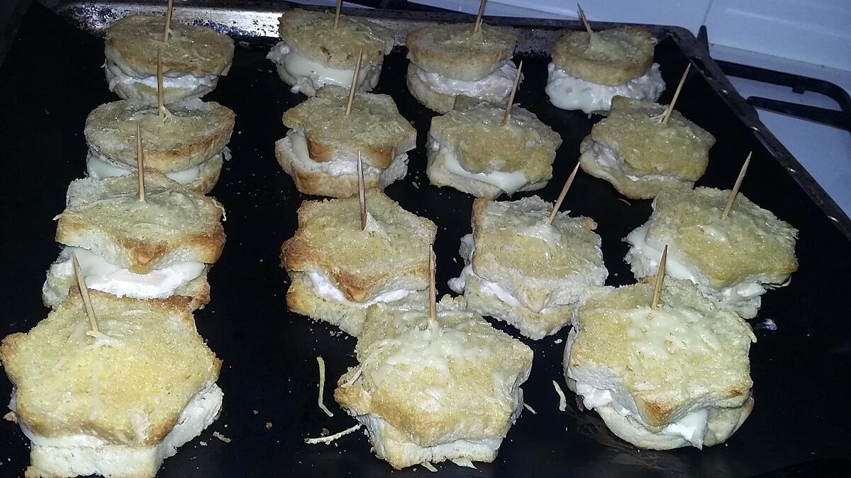 recette Minis croques monsieurs apéritif au four