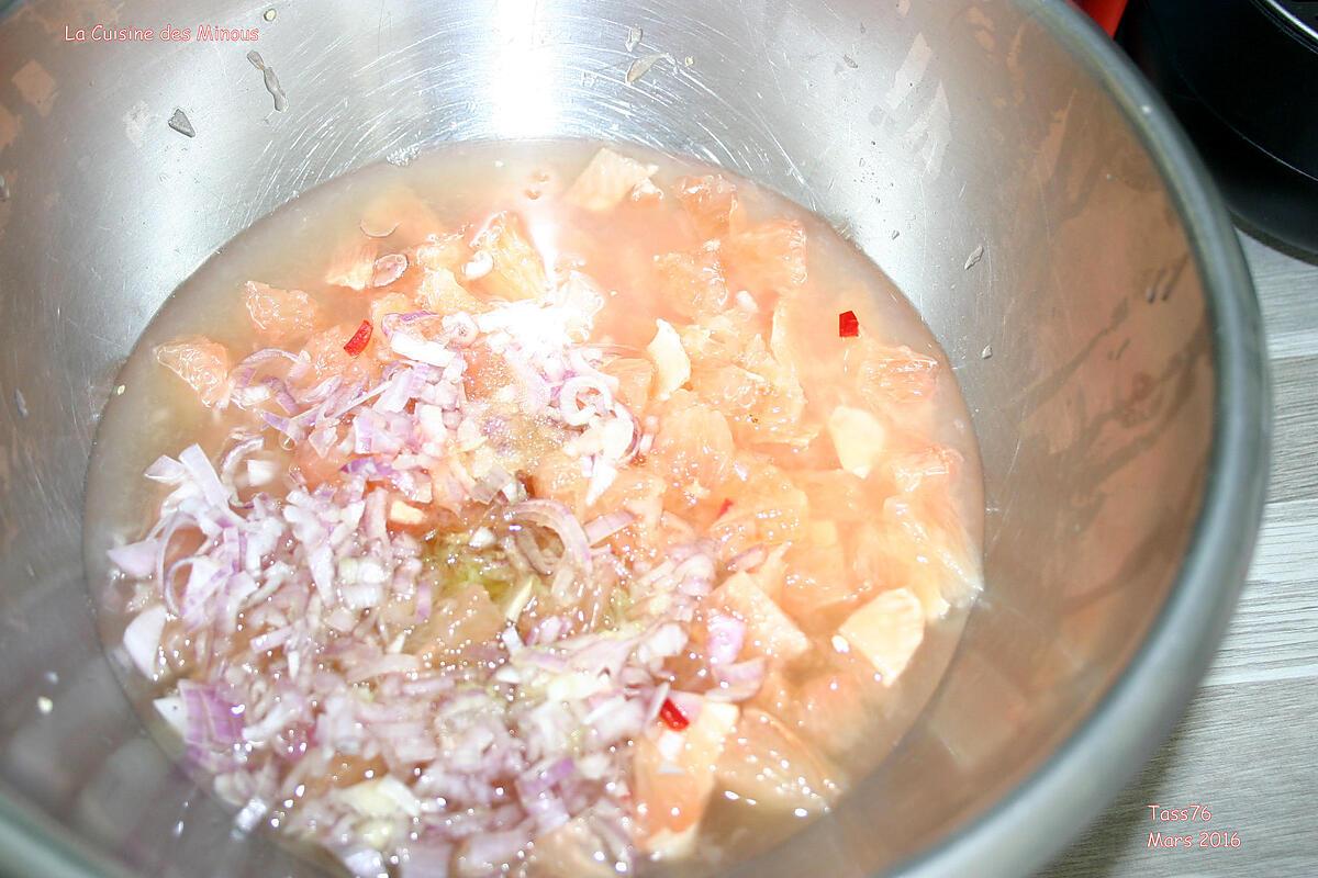 recette Salade de Pamplemousse façon Thaï