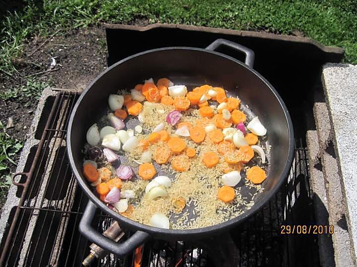 recette Paella aux fruits de mer et poissons "maison"