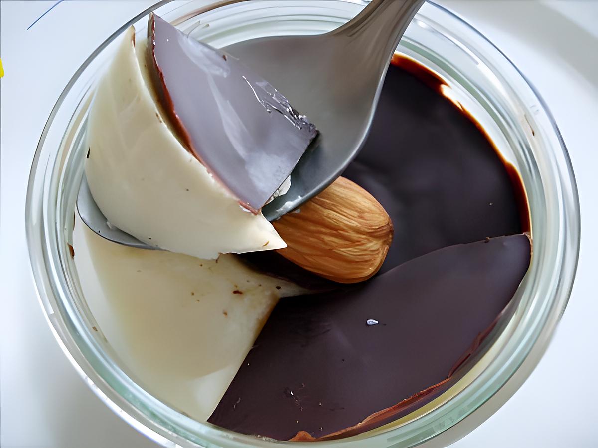 recette Petit Flan au sirop d'Orgeat et sa Croute Cassante au Chocolat Noir