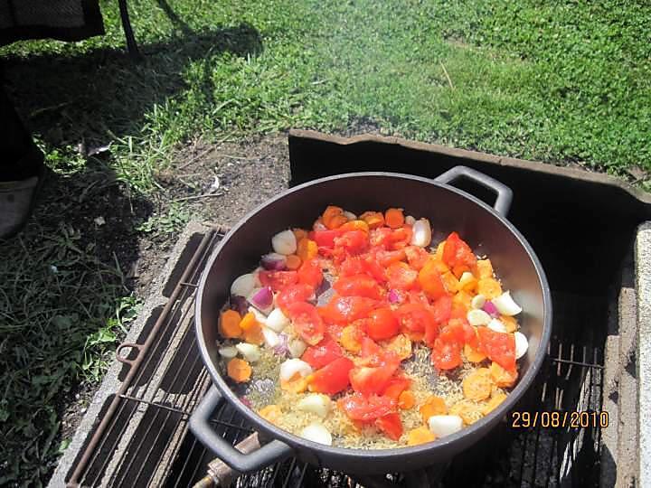 recette Paella aux fruits de mer et poissons "maison"