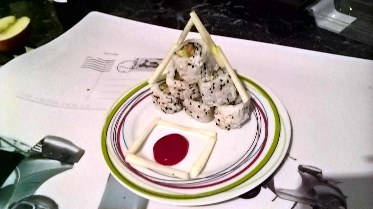 recette sushi pyramide