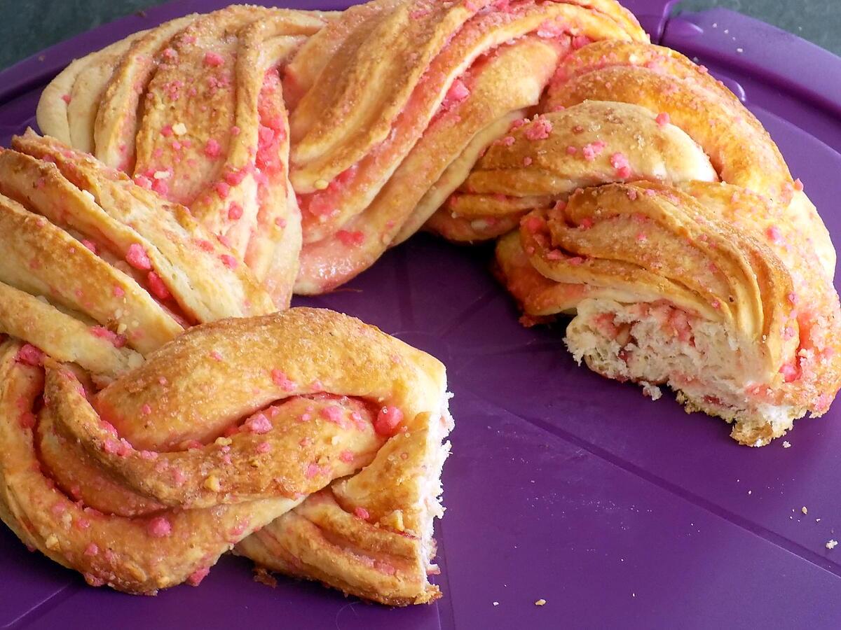 recette Kringel aux pralines roses