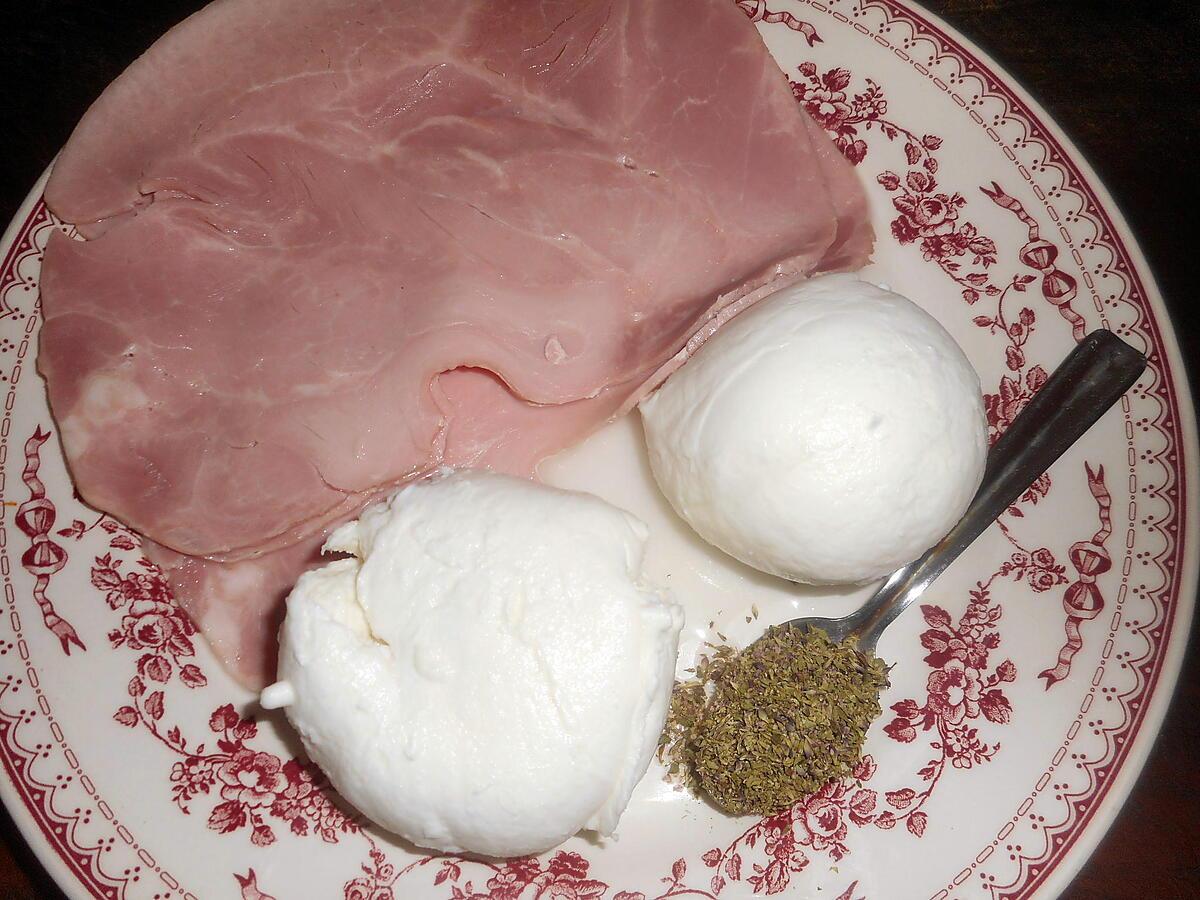 recette Pomme de terre, jambon, mozarella