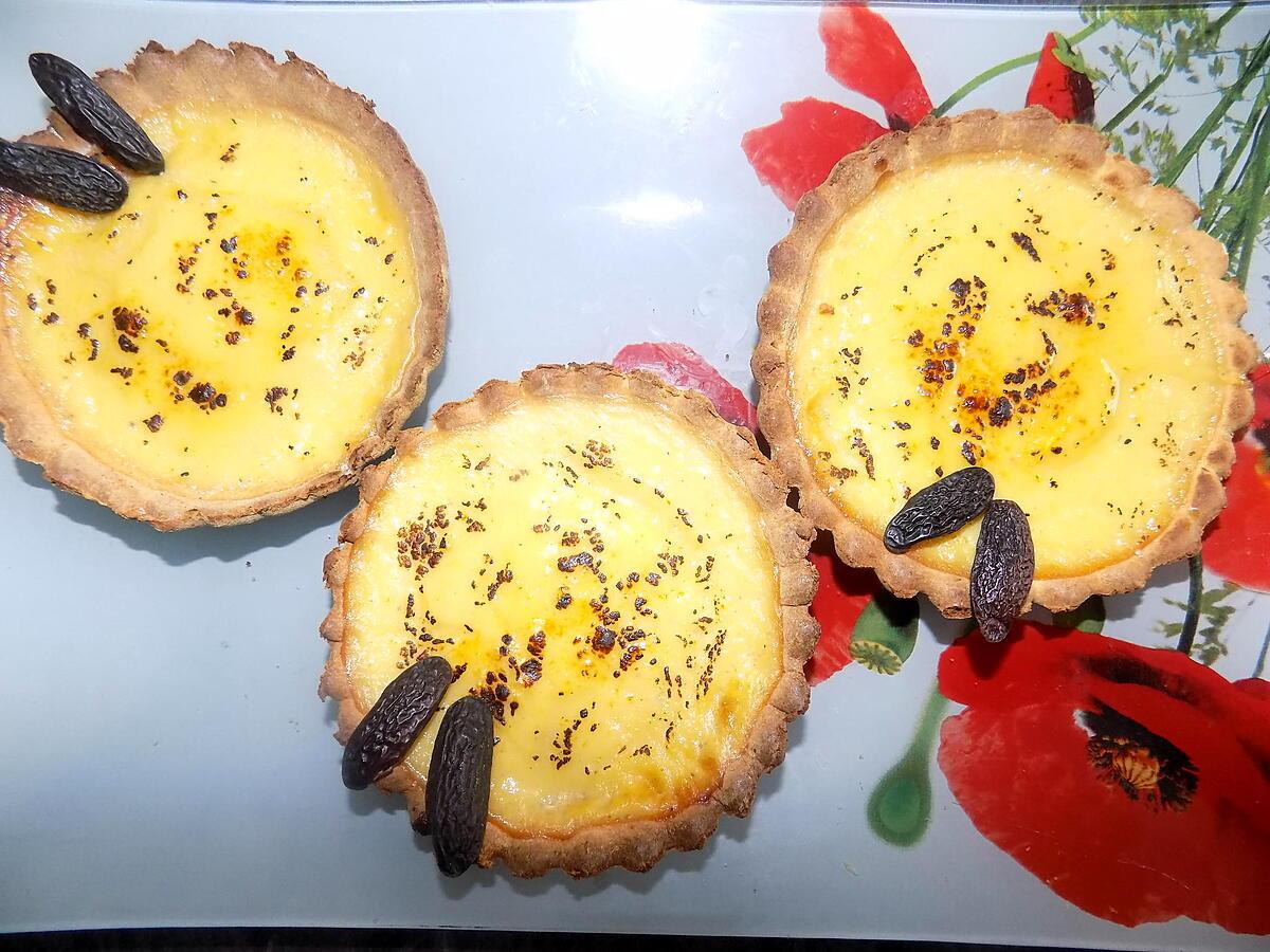 recette Tartelettes à la crème tonka (compatible dukan)