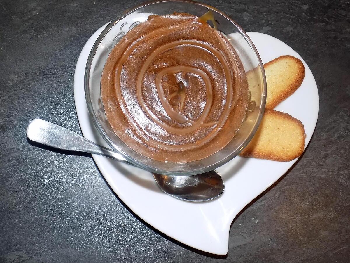 recette Mousse au chocolat et caramel beurre salé