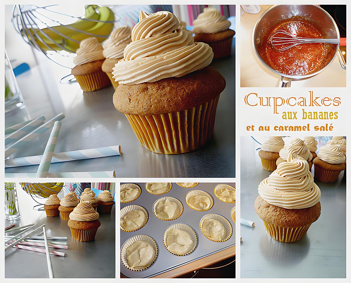 recette Cupcakes bananes et caramel salé