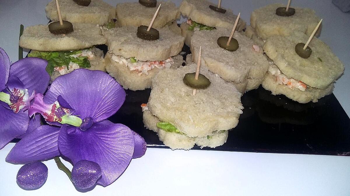 recette Minis sandwichs apéritifs au surimi