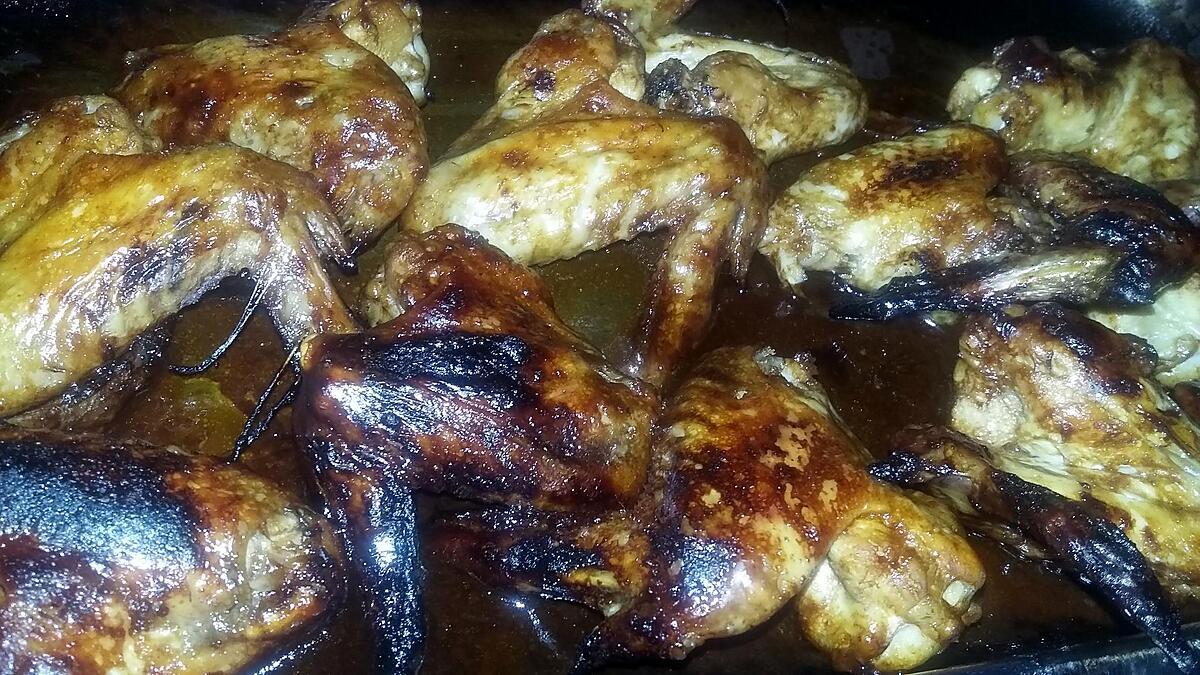 recette Ailes de poulet laquées
