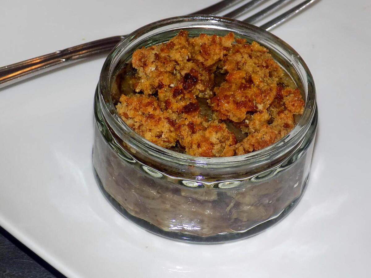 recette Crumble d'endives au roquefort (compatible dukan)