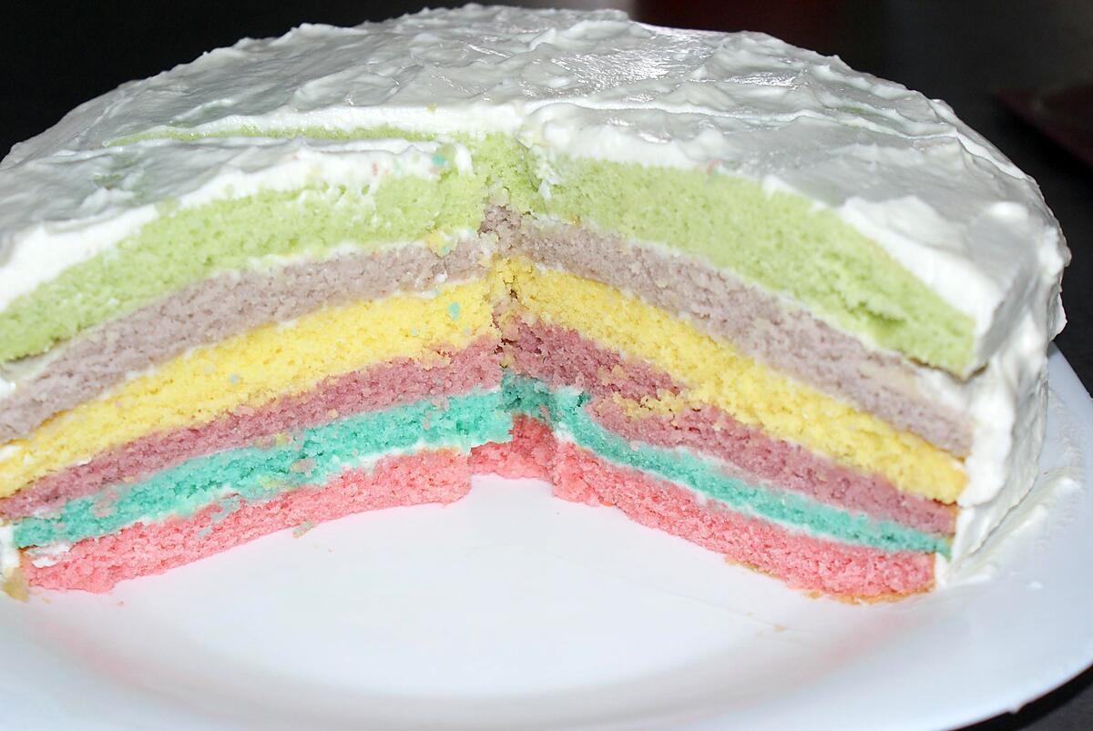 recette RAINBOW CAKE