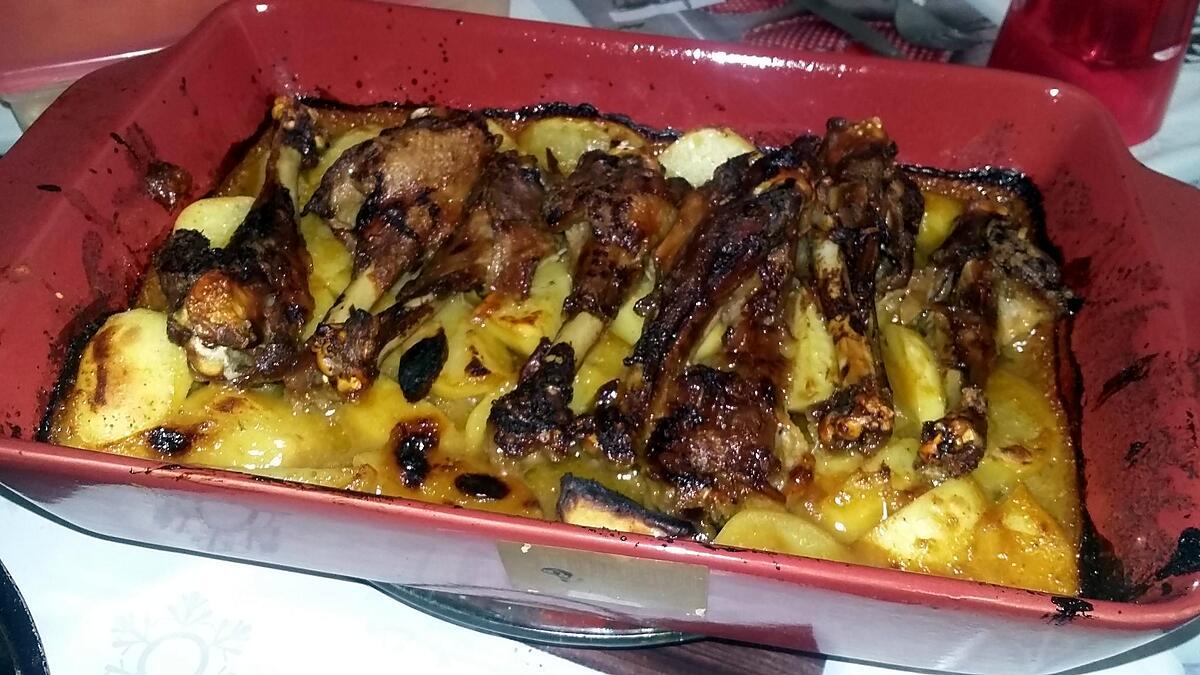 recette Manchons de canard et ses pommes de terre a l'orange épicée