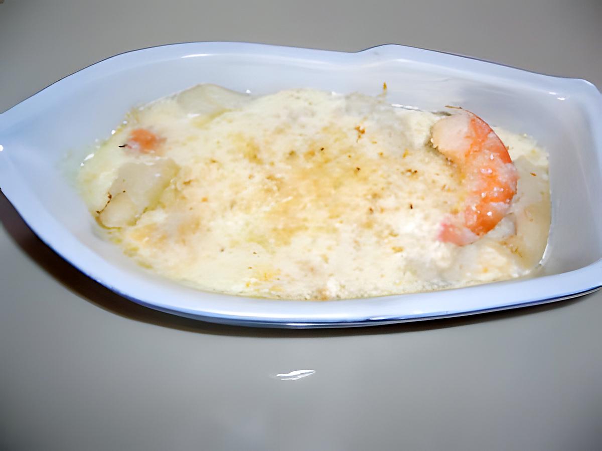 recette Coquilles saint-jacques au gratin