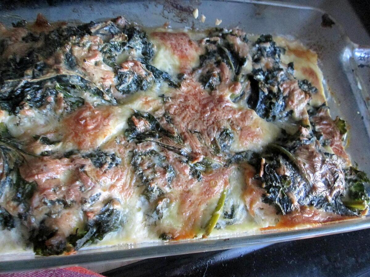 recette gratin chou kale