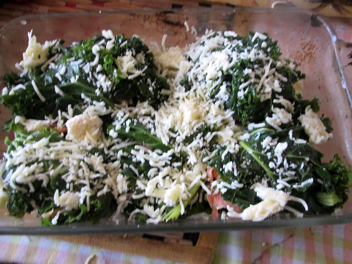 recette gratin chou kale