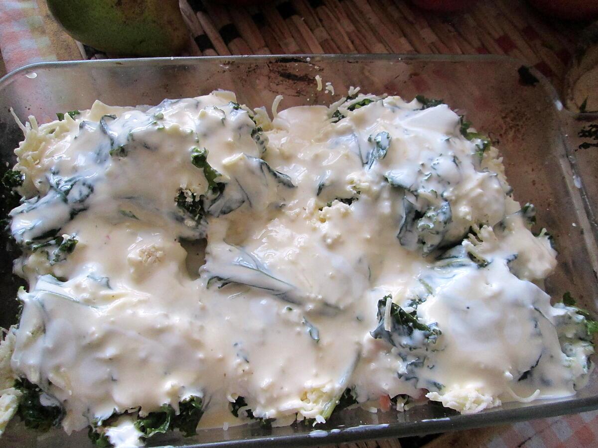 recette gratin chou kale