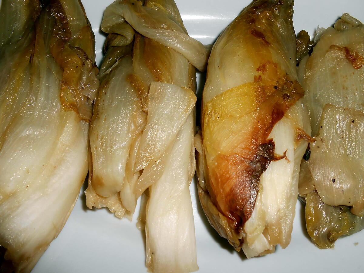 recette ENDIVES FARCIES AUX CHAMPIGNONS ET OEUFS DURS