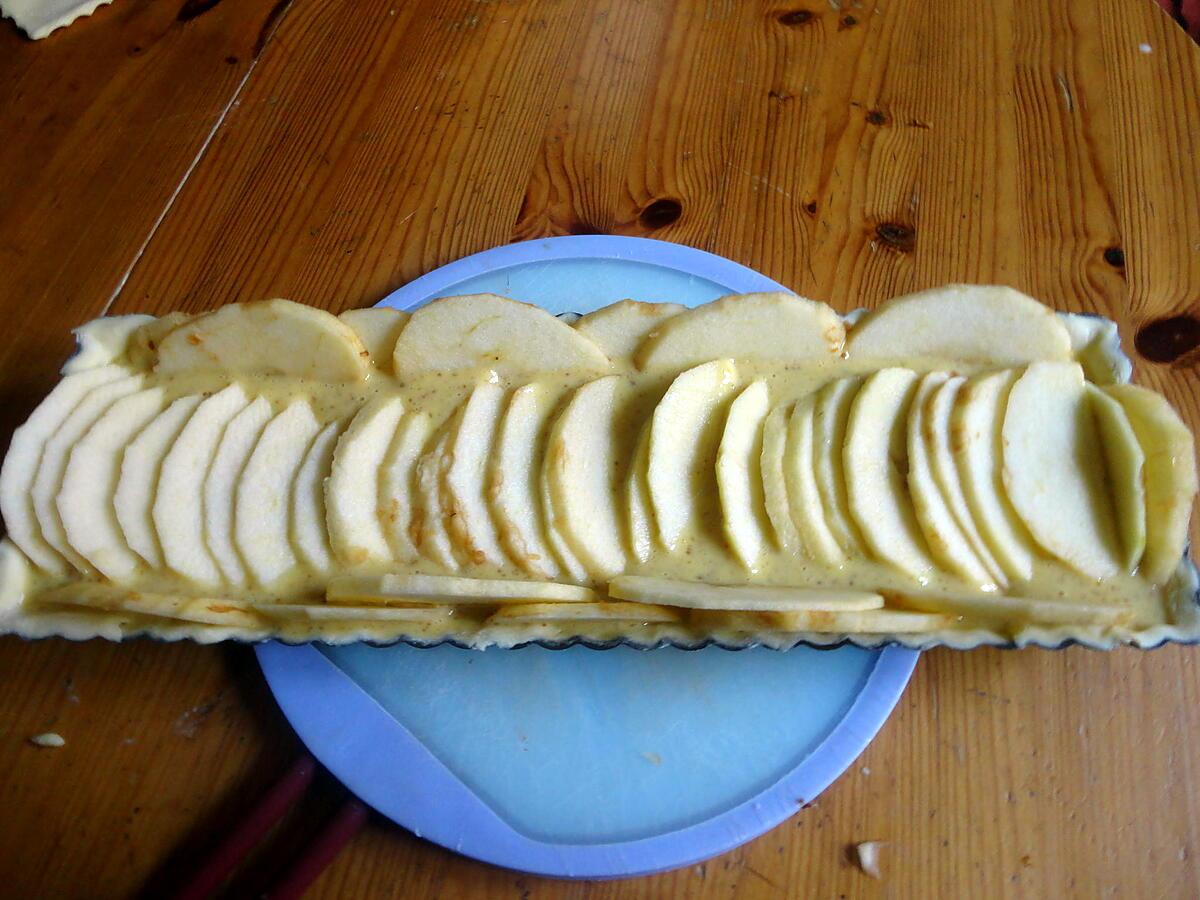 recette tarte aux deux pommes et a la confiture de figue maison