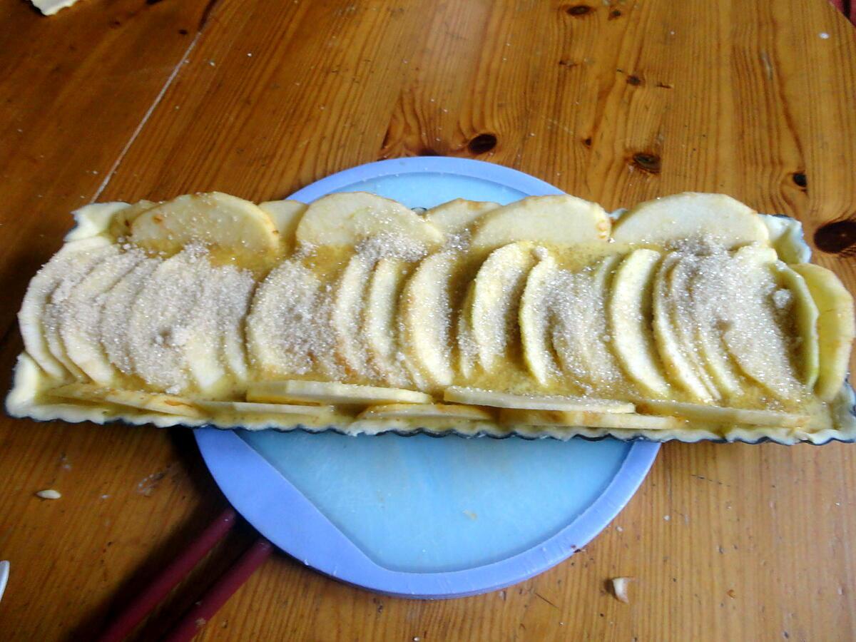 recette tarte aux deux pommes et a la confiture de figue maison