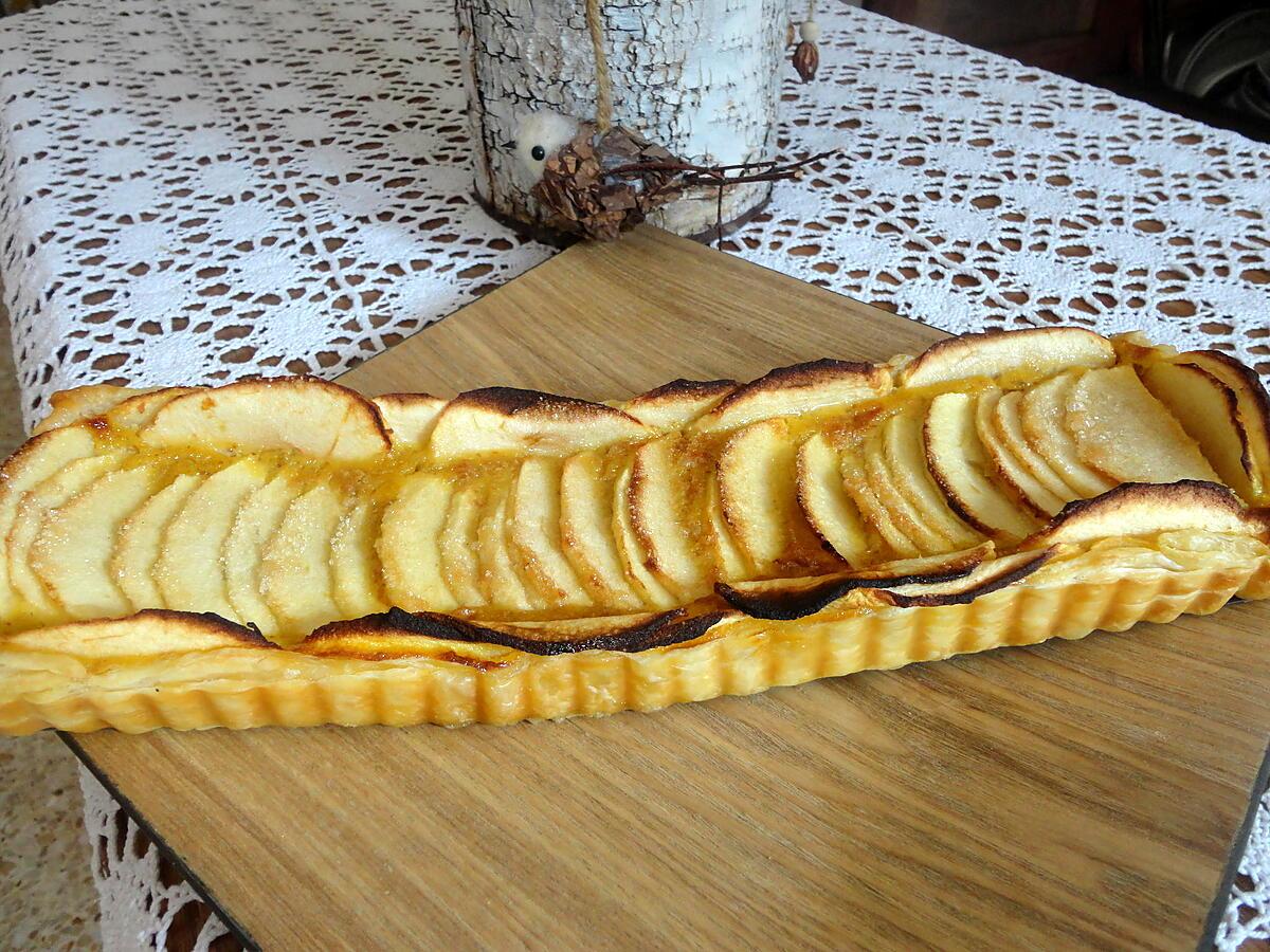 recette tarte aux deux pommes et a la confiture de figue maison