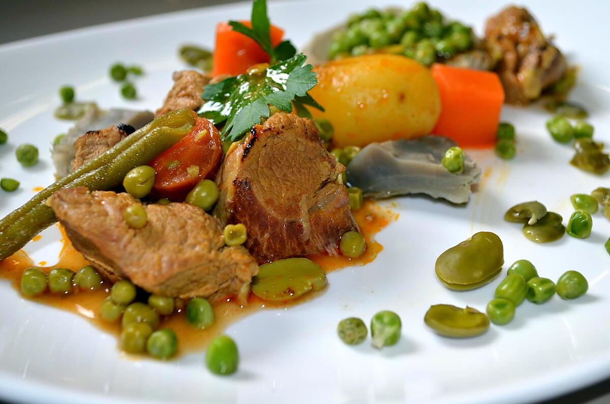 recette NAVARIN D'AGNEAU AUX PETITS LEGUMES DE PRINTEMPS