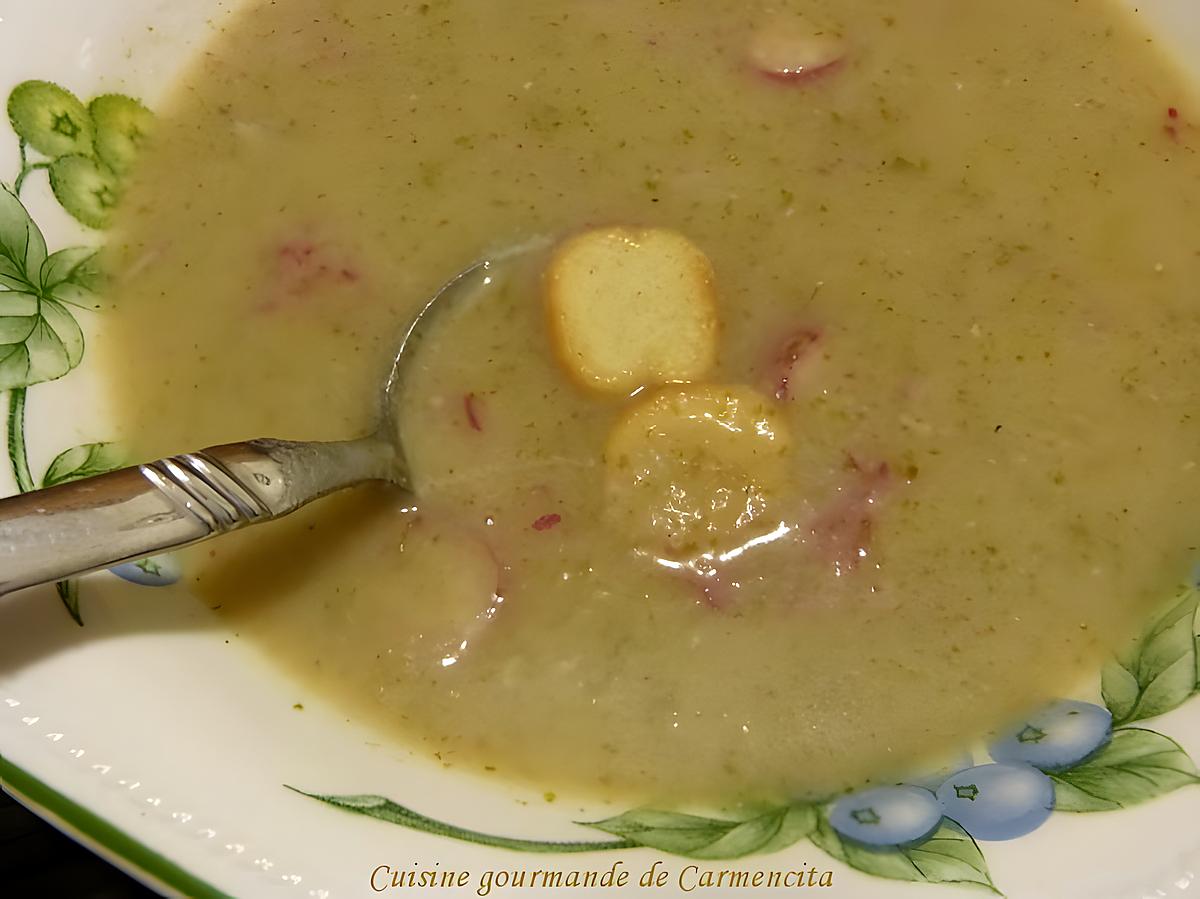 recette Potage de radis roses