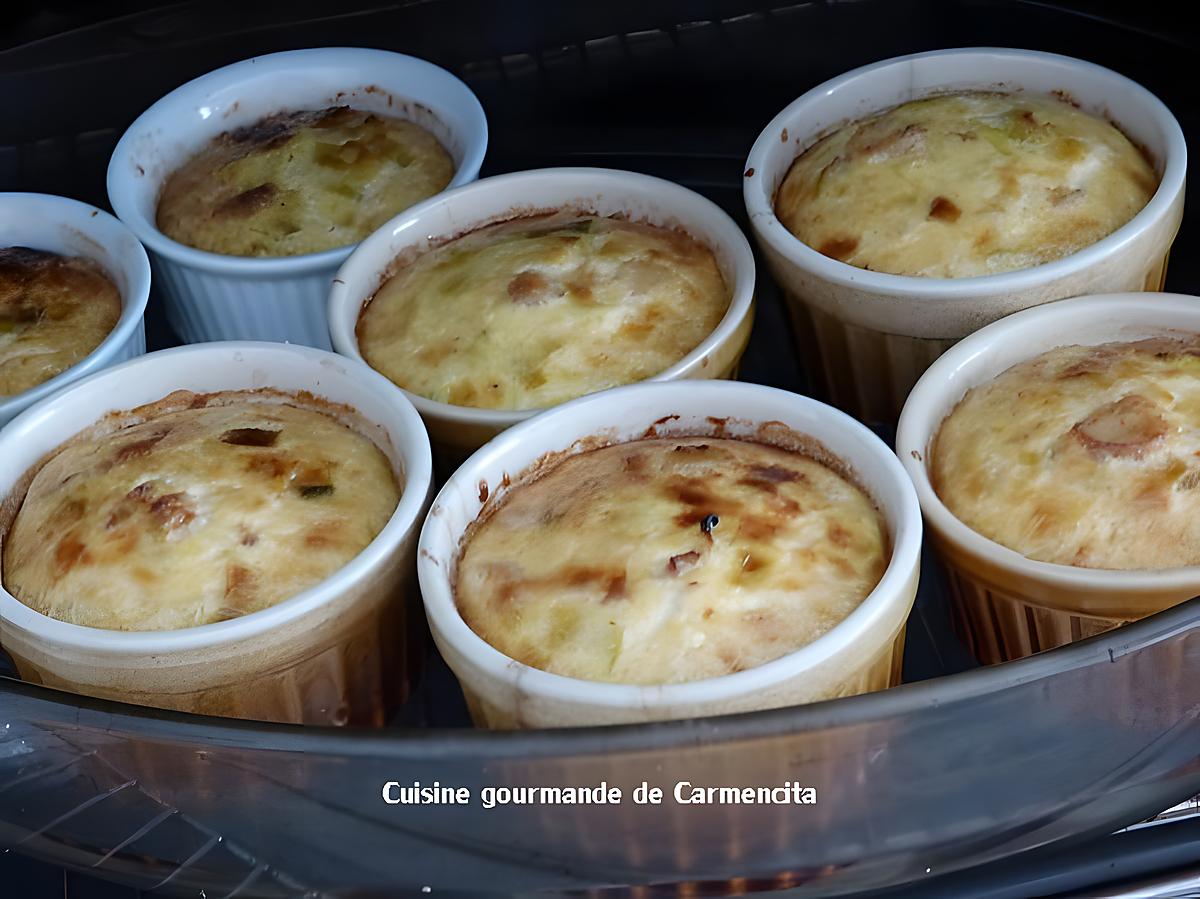 recette Petits flans de poireaux et noix de St Jacques