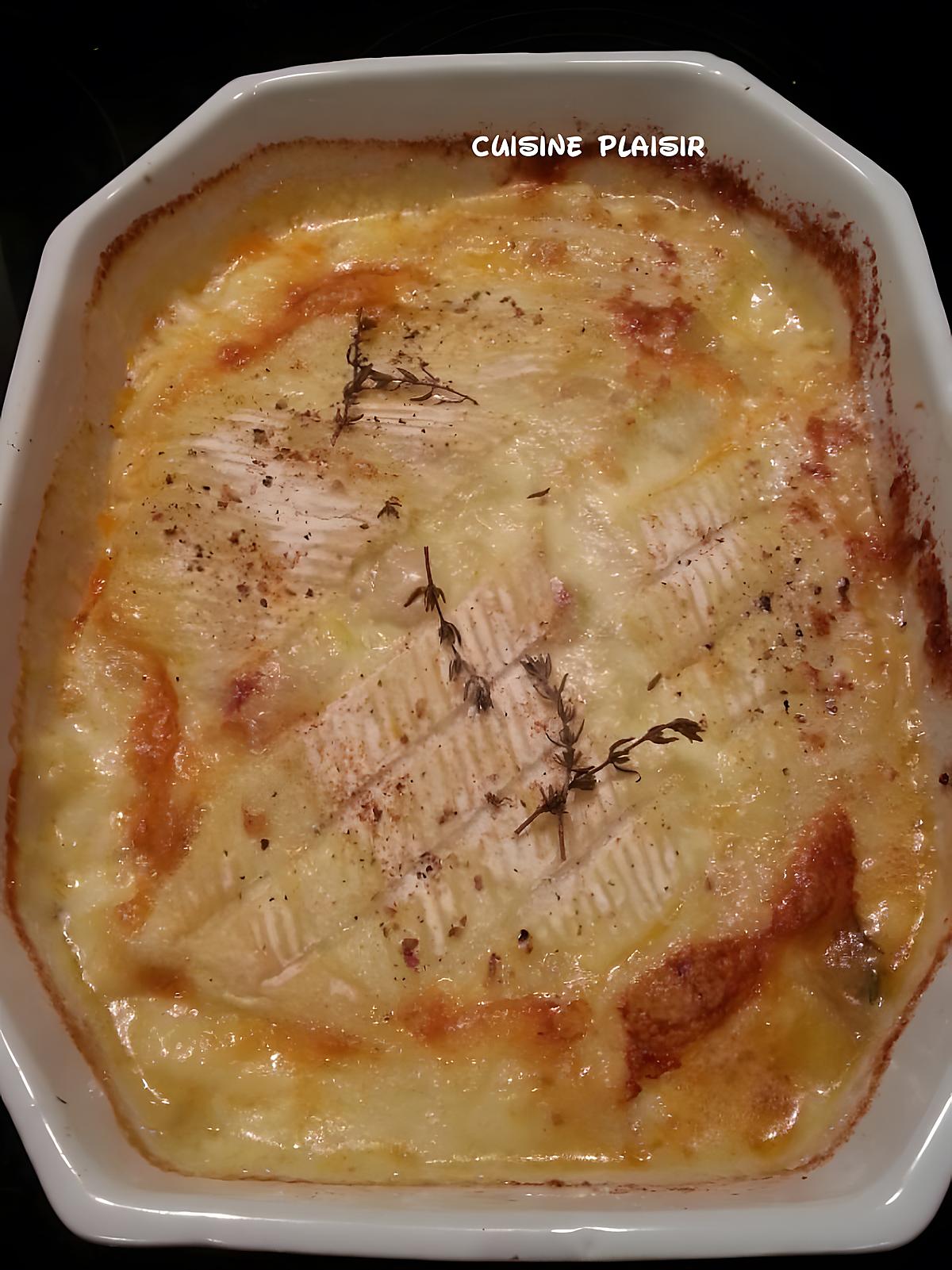 recette Tartiflette pdt-chicon-poireau-chorizo