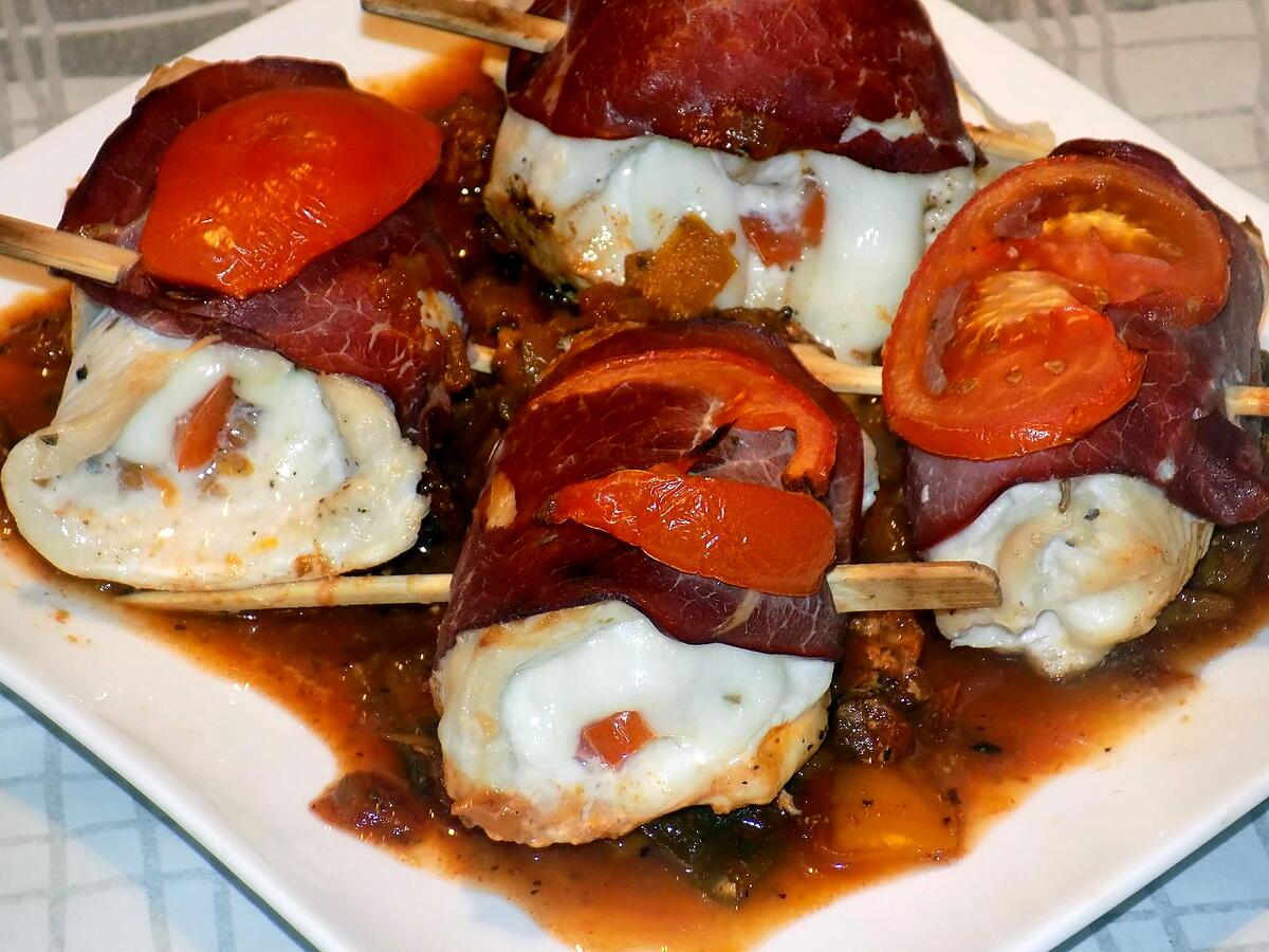 recette Involtinis mozzarella bacon