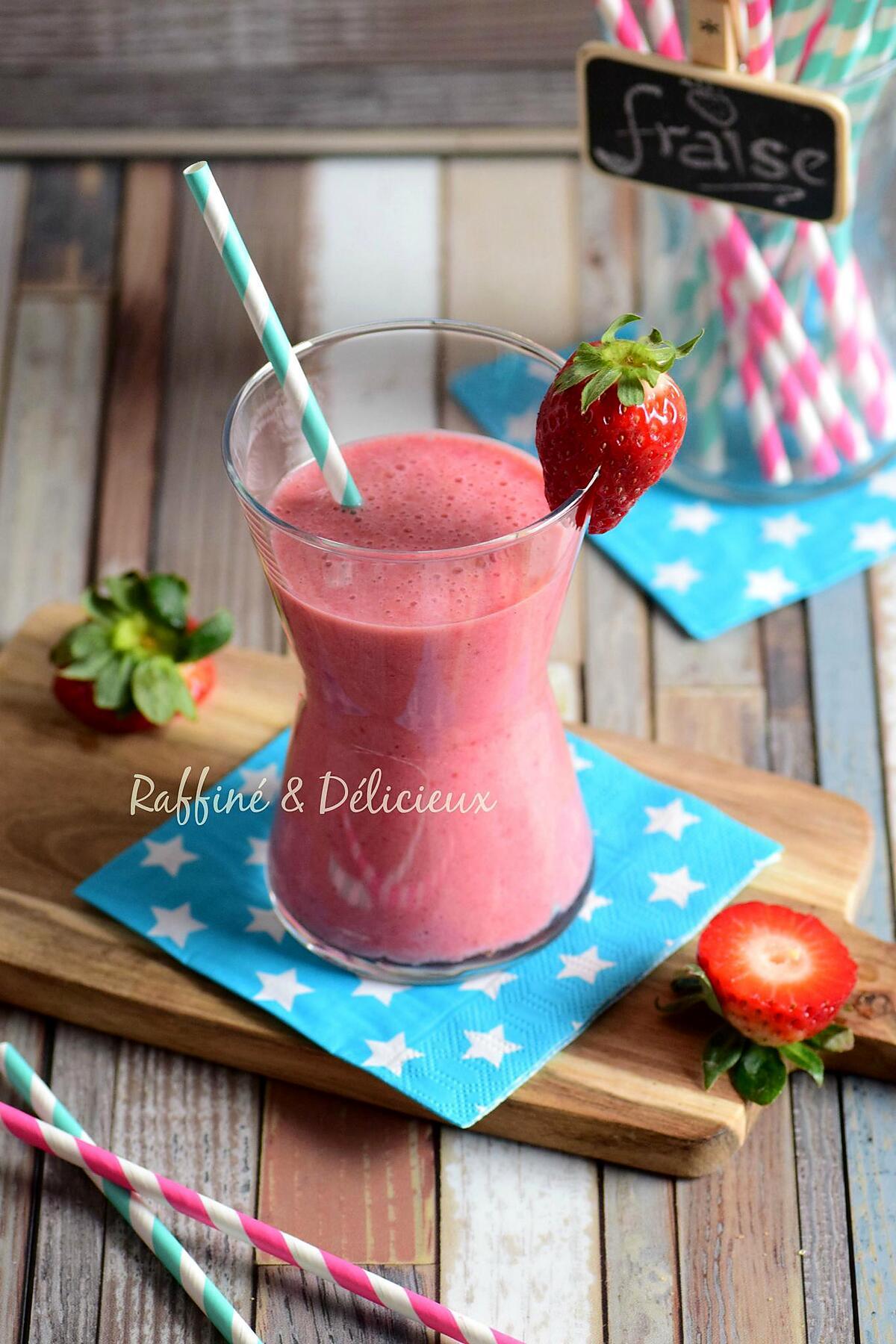 recette Milk-shake à la Fraise