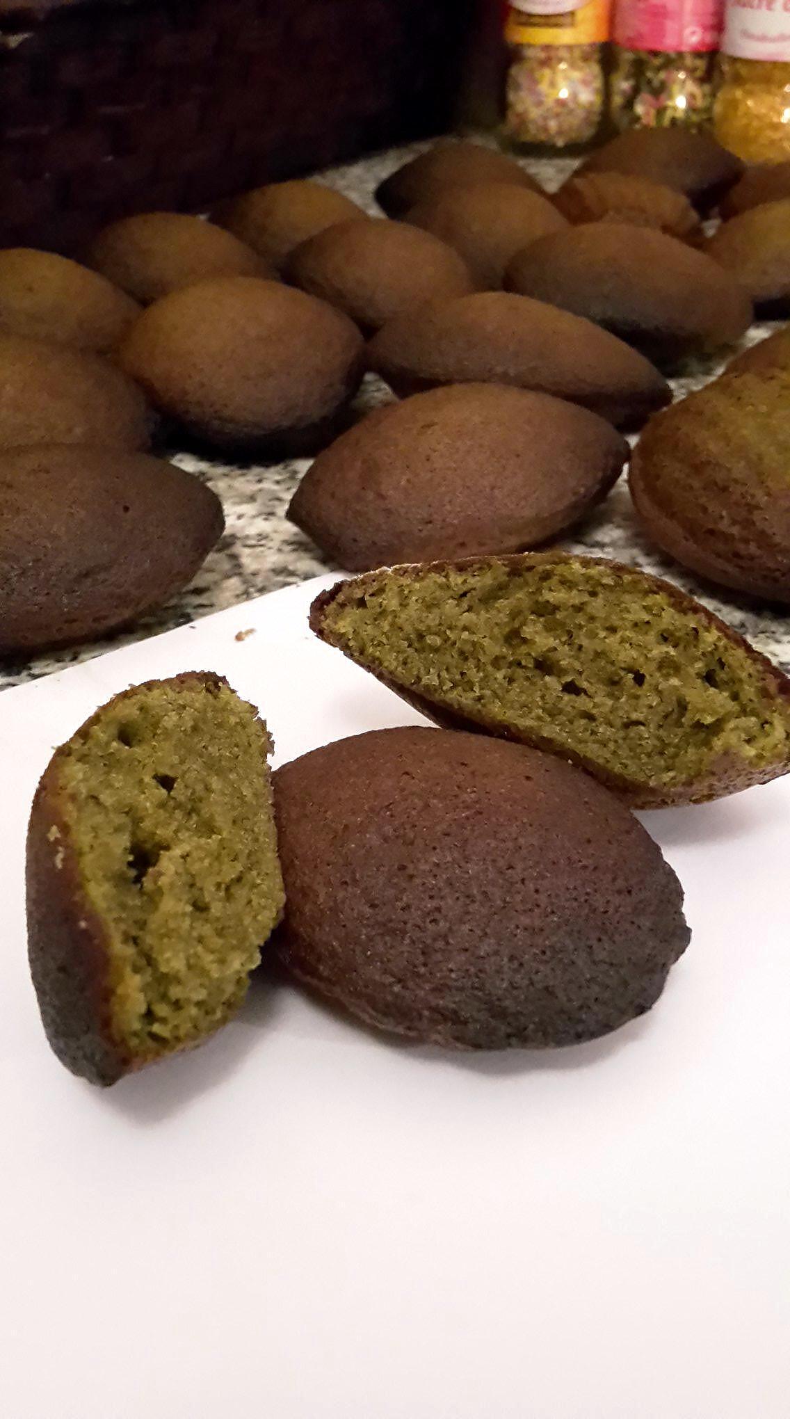 recette Madeleines au thé japonais Matcha de Chloum gourmand