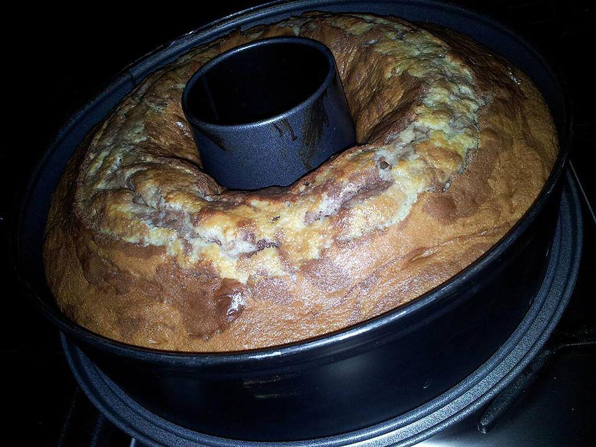 recette Couronne marbré à la créme de marron