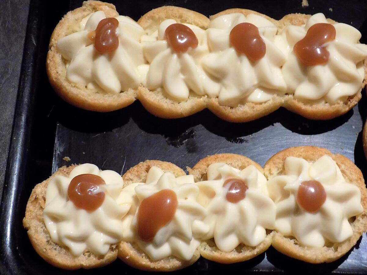 recette Eclair au caramel beurre salé et mascarpone