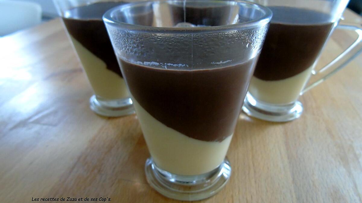 recette Crèmes dessert bi-goûts