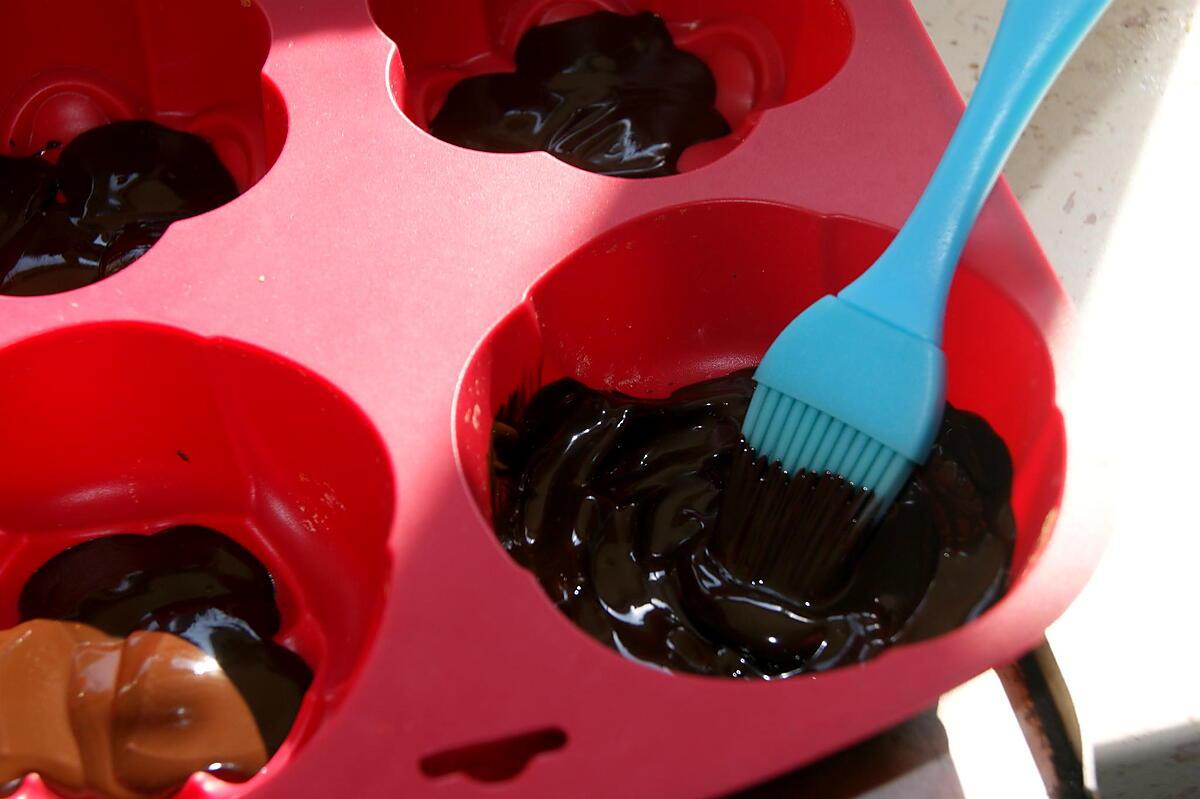 recette Gâteau au fromage blanc en coque de chocolat