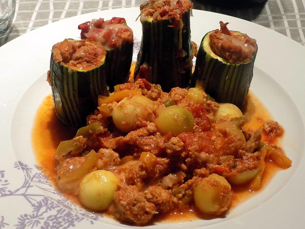 recette Courgettes farcies au thon (compatible dukan)