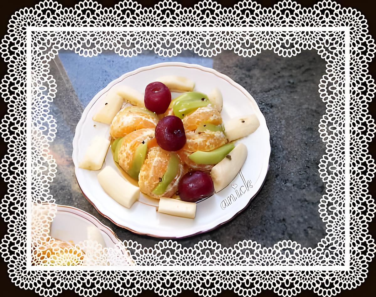 recette salade de fruits au caramel