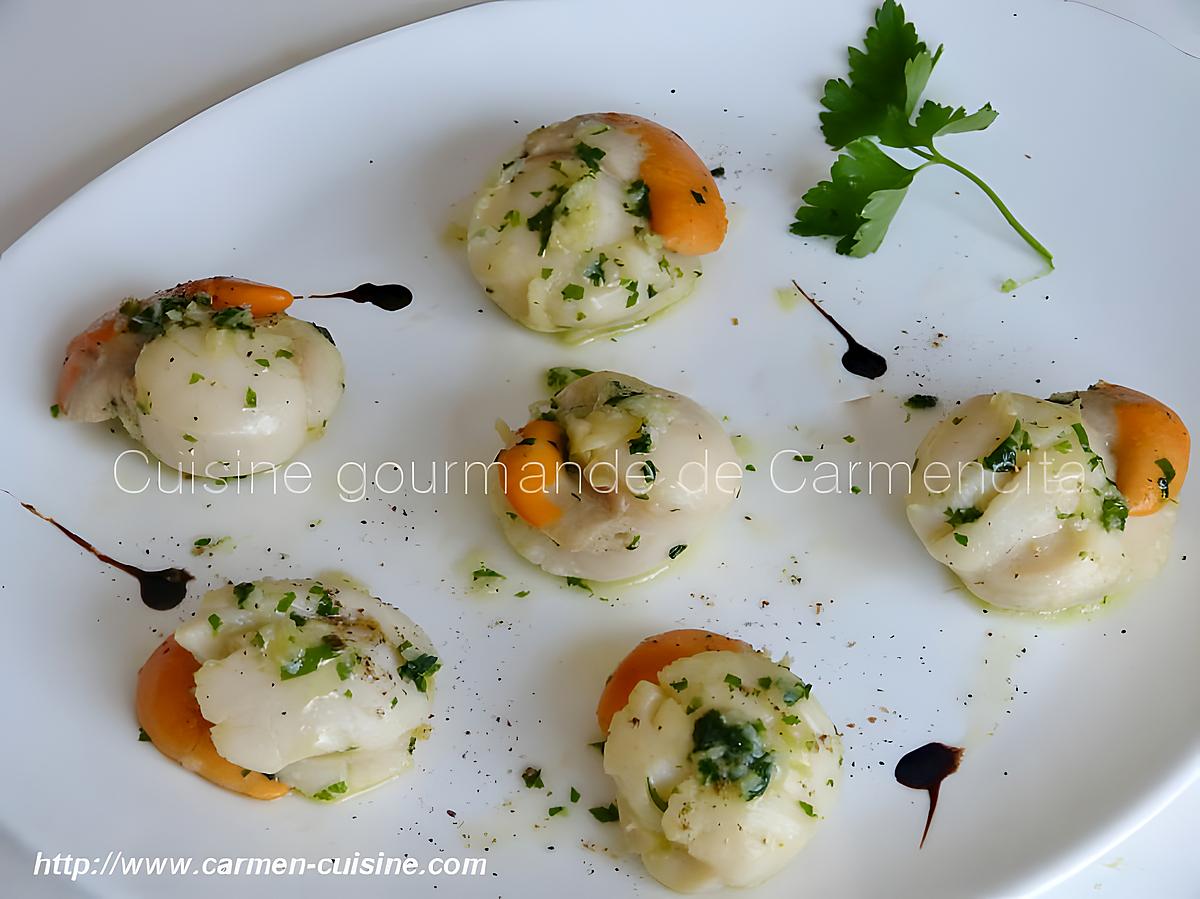 recette Poêlée de noix de Saint-jacques en persillade