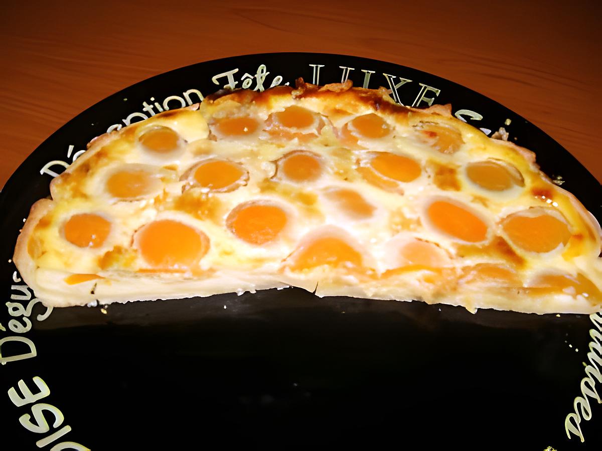 recette TARTE AUX ABRICOTS ET A LA PISTACHE