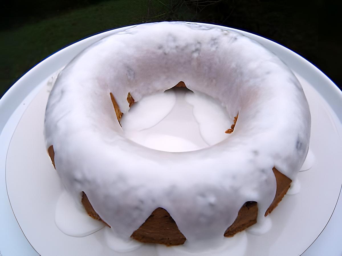 recette Couronne aux graines de pavot et à la clémentine nappage kirch