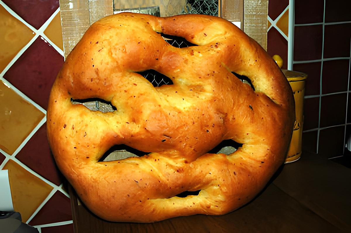 recette Fougasse aux fromages et herbes de Provence