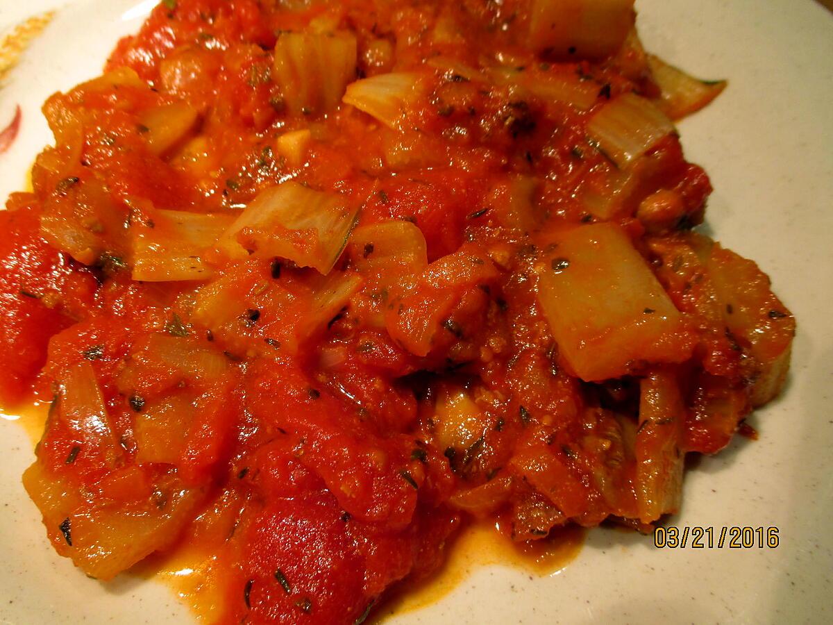 recette côtes de blettes  tomate champignons