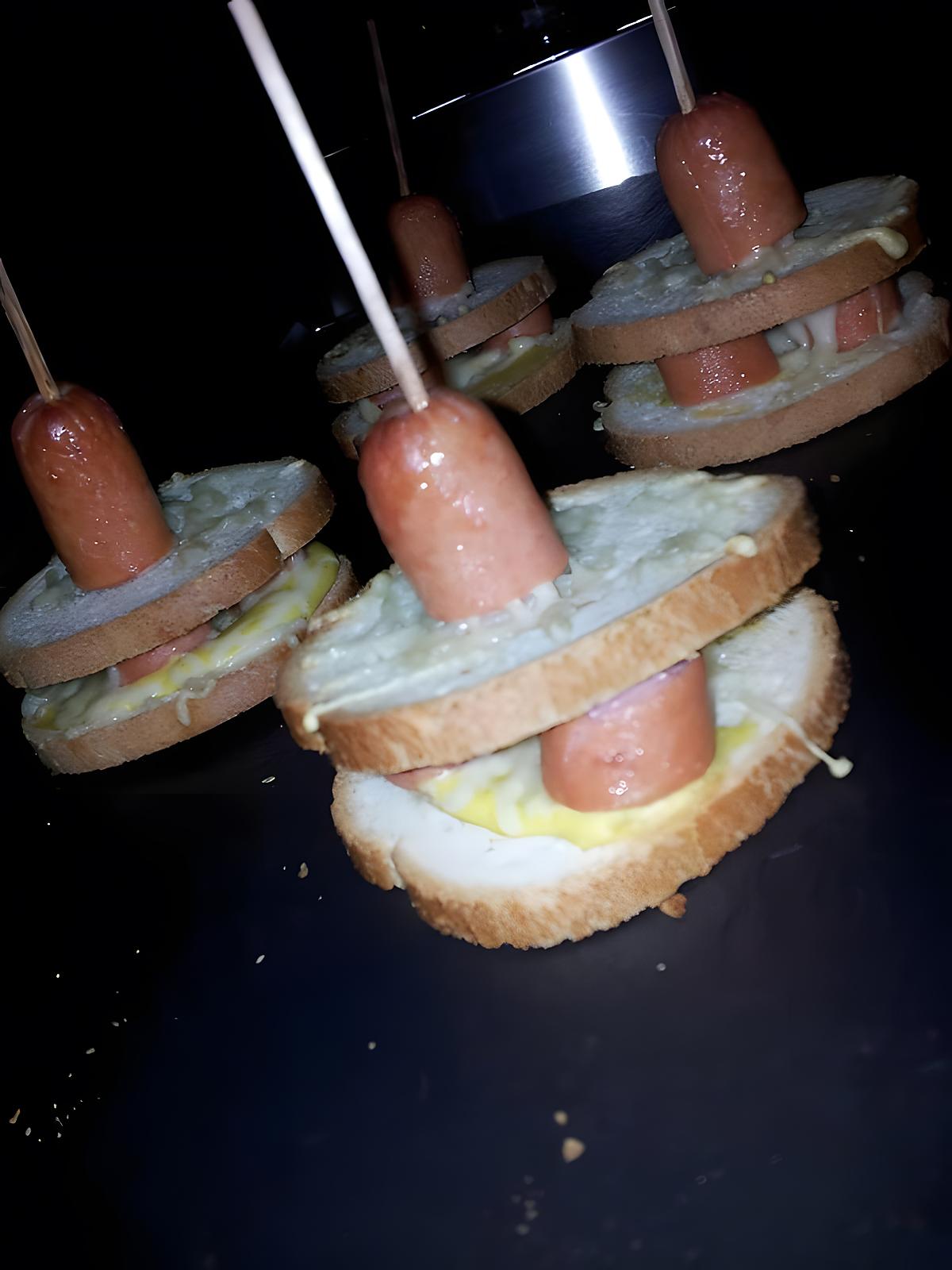 recette Mini croque hot-dog