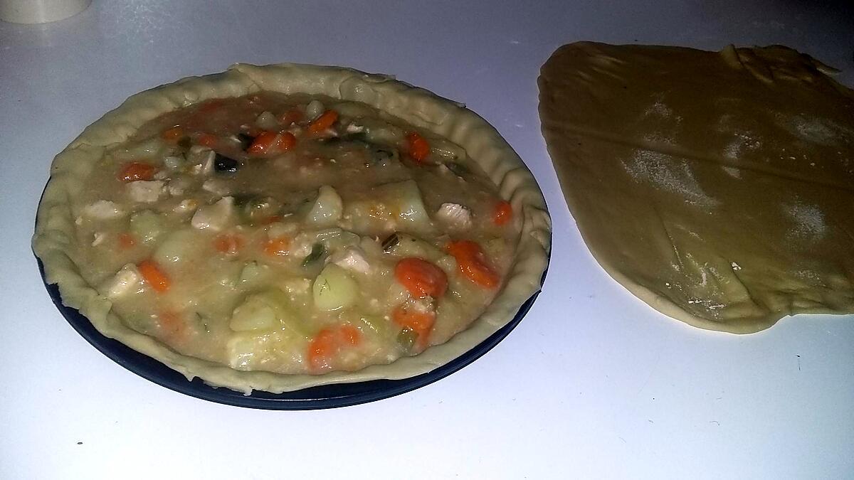 recette Chicken pie tourte au poulet américaine