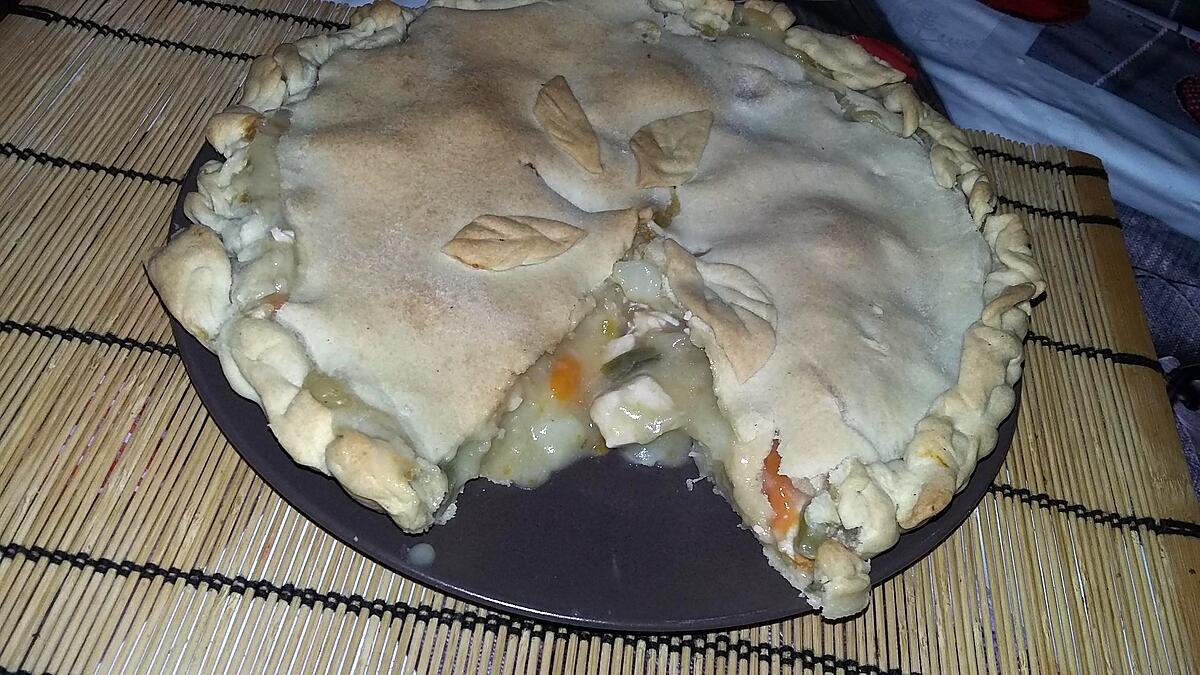 recette Chicken pie tourte au poulet américaine