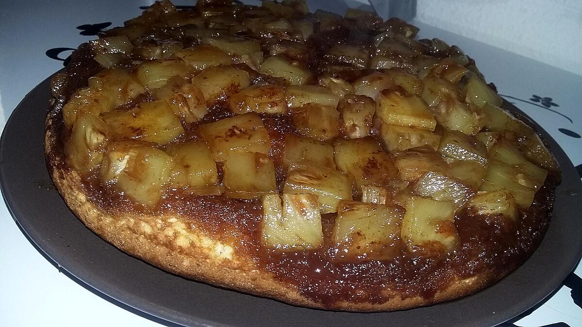 recette Gateau renversé a l 'Ananas et aux Carambar