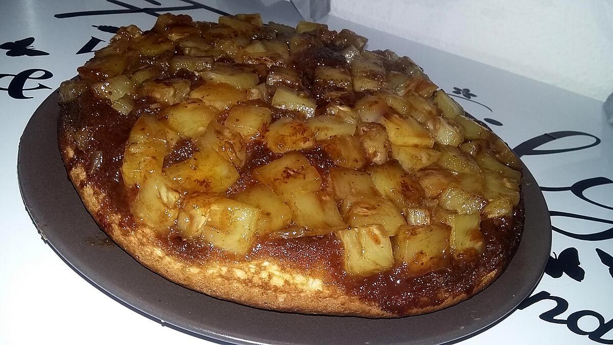 recette Gateau renversé a l 'Ananas et aux Carambar